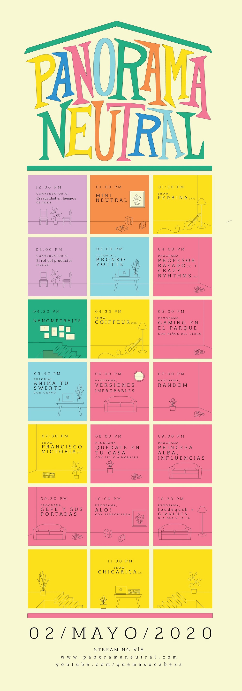 Conoce los horarios de Panorama Neutral 2020